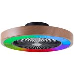 Brilliantline Ventilator Plastik Metall Beige Schwarz 36W 4700lm - 830-865 CCT+RGB | 490mm - Fernsteuerung Dimmbar