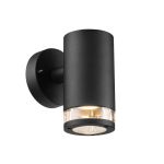 Nordlux Birk Wandleuchte Aluminium Schwarz | 90mm - IP44 - Geeignet für GU10