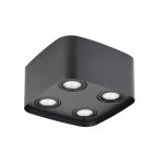 Eglo Decke Spot Arenzano Stahl Schwarz 18.8W 1380lm - 830  | Dimmbar - Geeignet für GU10
