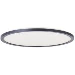 Brilliant Brennan Plafonnier Plastique Noir Blanc 18W 2700lm - 827-840 CCT | 420mm - IP44 - 3 Niveaux De Gradation Dimmable