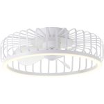 Brilliant Capo Ventilateur Métal Plastique Blanc 32W 4200lm - 827-865 CCT | 480mm - Télécommande Dimmable