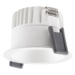 Ledvance Spot LED Foncélight Aluminium Blanc 8W 640lm 36D - 927 Blanc Très Chaud | Diamètre 68mm - IP44 - Meilleur rendu des couleurs - Dimmable