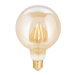 WiZ Smart LED E27 Globe Filament Ambre 125mm 6.5W 720lm - 820-845 Accordable Blanc | Dimmable - Remplacement 50W
