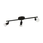 Eglo Plafonnier Buzz-LED Échantillon Noir 3x2.8W 3x250lm - 830 Blanc Chaud | IP20 - Incl. 3x GU10