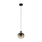 Eglo Suspension Luminaire Oilella Échantillon Noir Dorée | IP20 - Convient pour 1x E27 