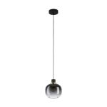 Eglo Suspension Luminaire Oilella Échantillon Noir Dorée | IP20 - Convient pour 1x E27 