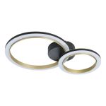 Eglo Plafonnier Calliera Échantillon Noir, Laiton 12W 1500lm - 830  | Dimmable