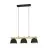 Eglo Suspension Luminaire Sherburn Échantillon Bois Noir Brun | IP20 - Convient pour 3x E27 