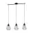 Eglo Suspension Luminaire Tarbes Échantillon Noir | IP20 - Convient pour 3x E27 