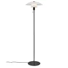 Nordluxna Lampadaires Salon Verre et Métal Noir | Convient pour E27