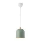 Nordlux Gaston Suspension Luminaire Métal et Bois Vert | Convient pour E27