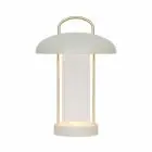 Nordlux Lampe De Chevet Mirano Métal et Verre Beige 3W 150lm - 830 Blanc Chaud | 3 Niveaux De Gradation Dimmable
