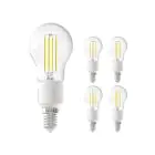 Lot 5x Calex Smart Tuya Wifi E14 Boule 4.5W 450lm - 818-830 Accordable Blanc | Dimmable - Remplacement 40W 
