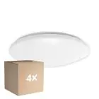 Lot 4x Hublot LED V2 Blanc 12/16/20W 2000lm 830-840-865 CCT | IP44 - Détecteur de Mouvement et de Lumière