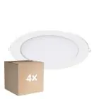 Lot 4x Spot Encastrable LED V2.0 20W 2000lm 120D - 830 Blanc Chaud | 225mm - Diamètre 200mm - IP44 