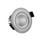 Spot LED Gimba Aluminium 6W 400lm 36D - 927 Blanc Très Chaud | Diamètre 74mm - IP44 - Meilleur rendu des couleurs - Dimmable