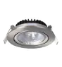 LED Inclinable Spot Argent Ronde 5W 550lm 60D - 940 Blanc Froid | 85mm - IP54 - Dimmable - Meilleur Rendu De Couleur
